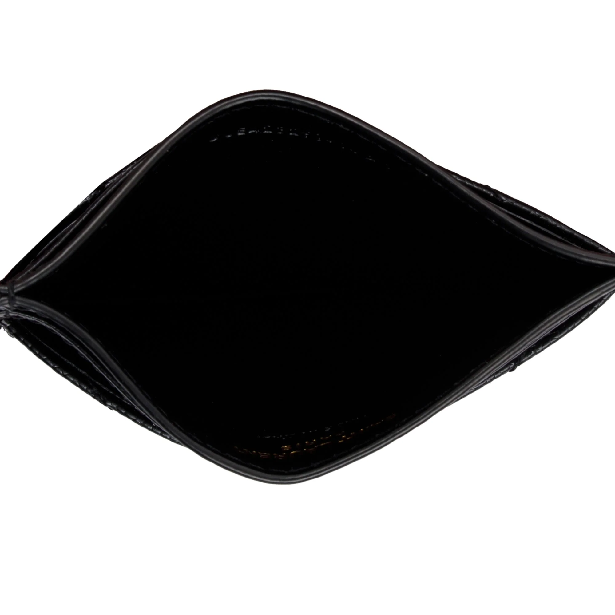 Saint Laurent 2021 Black Grain De Poudre Leather Cassandre Matelasse Card Case w/ Box - Image 7