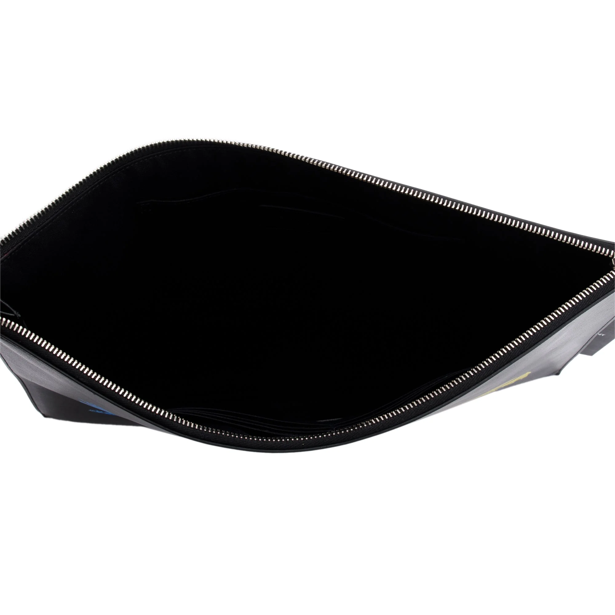 Saint Laurent Black Calfskin Waiting For Sunset Large Sac De Jour Carryall Pouch - Image 4