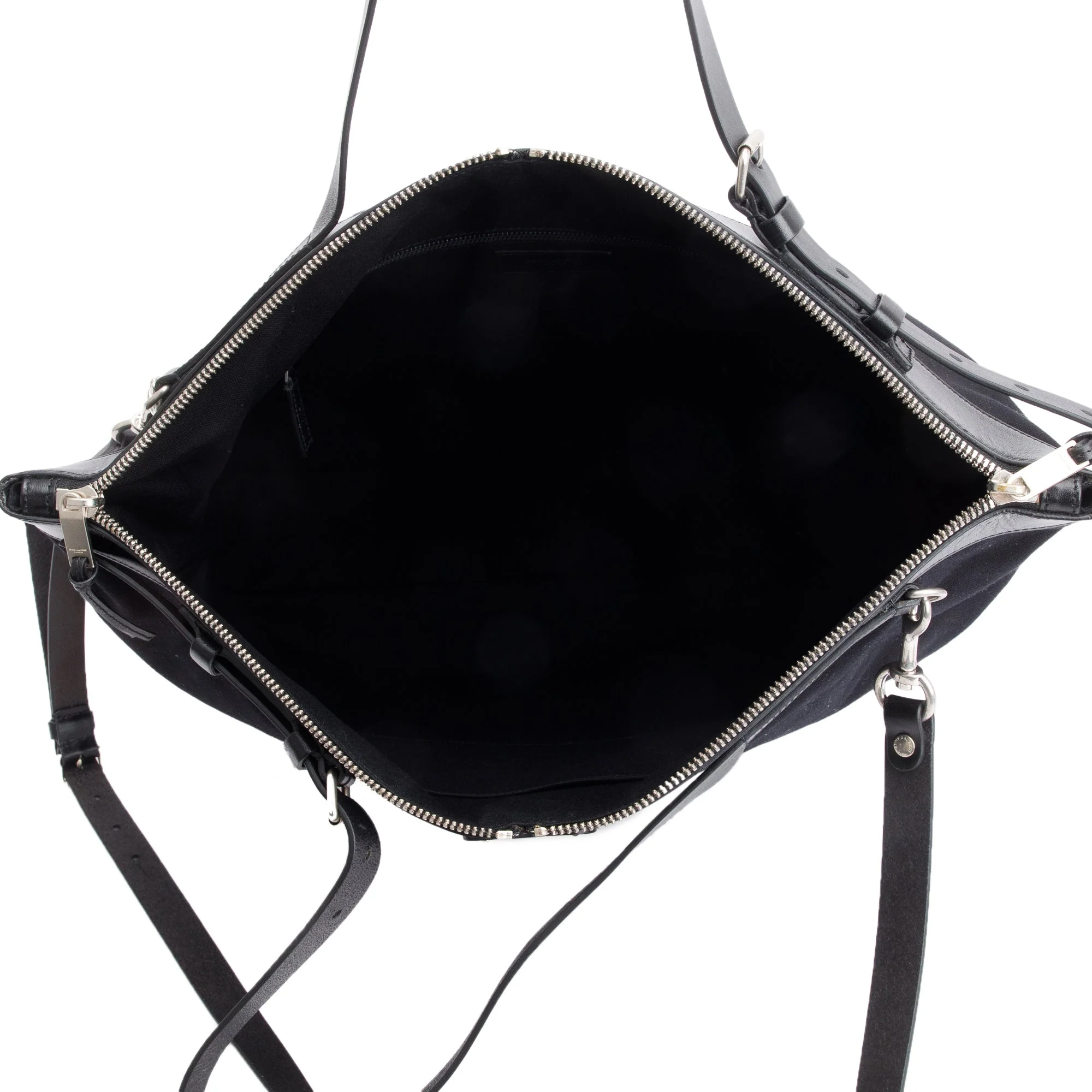 Saint Laurent Black Large ID Convertible Bag - Image 6