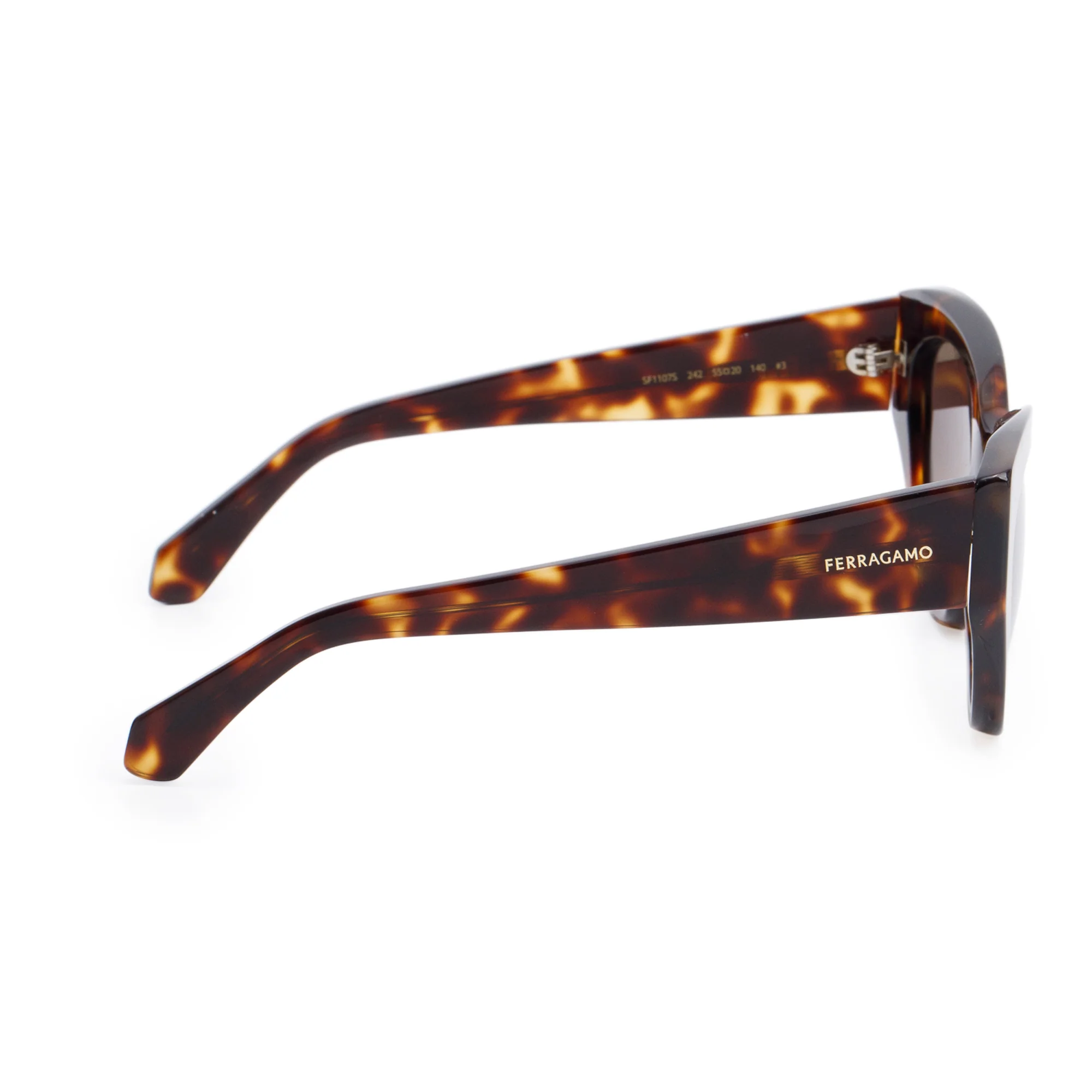 Salvatore Ferragamo SF1107S Havana Acetate Cat-Eye Sunglasses w/ Box & Case - Image 3