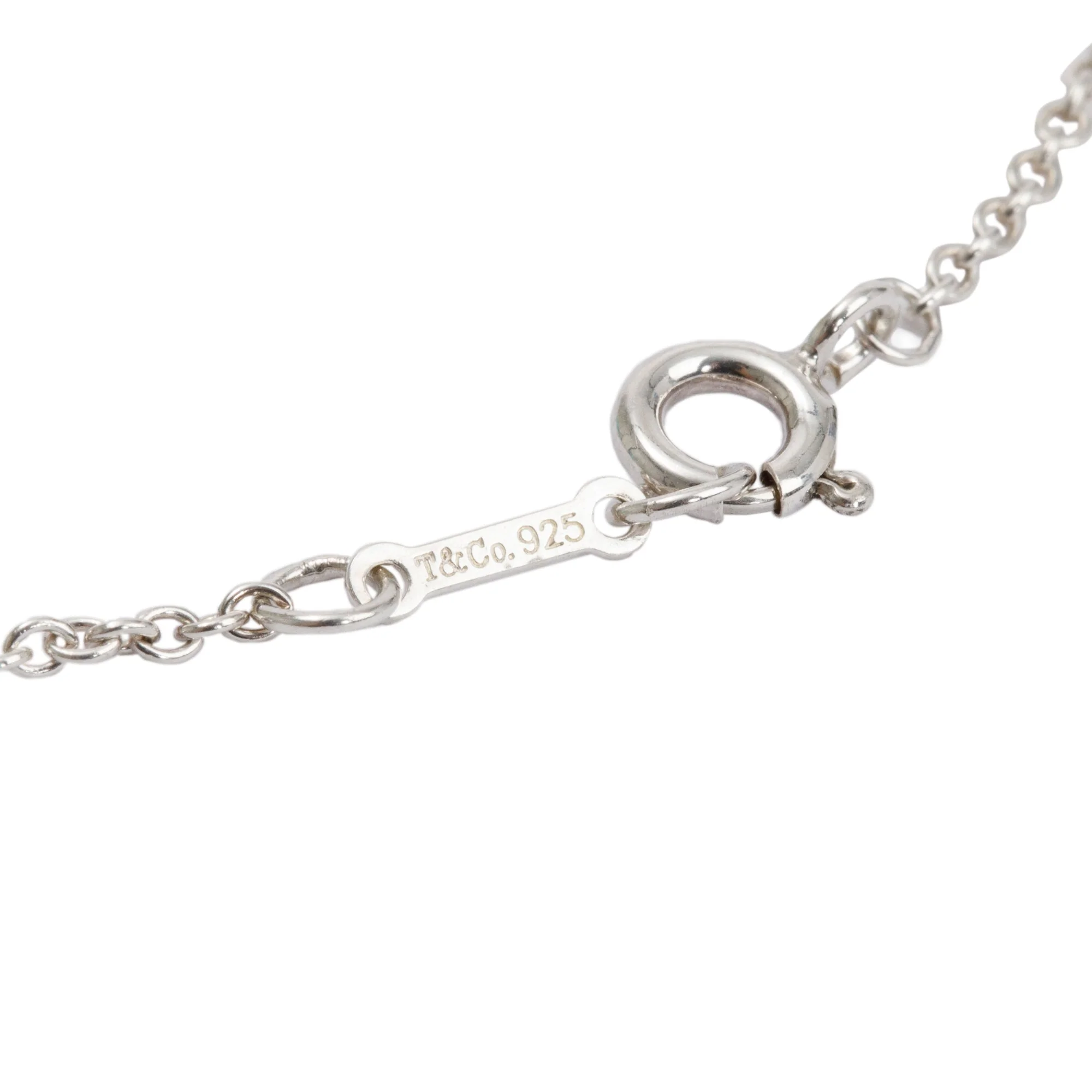 Tiffany & Co. Paloma Picasso Sterling Silver Rose Quartz Pendant Necklace w/ Box - Image 5