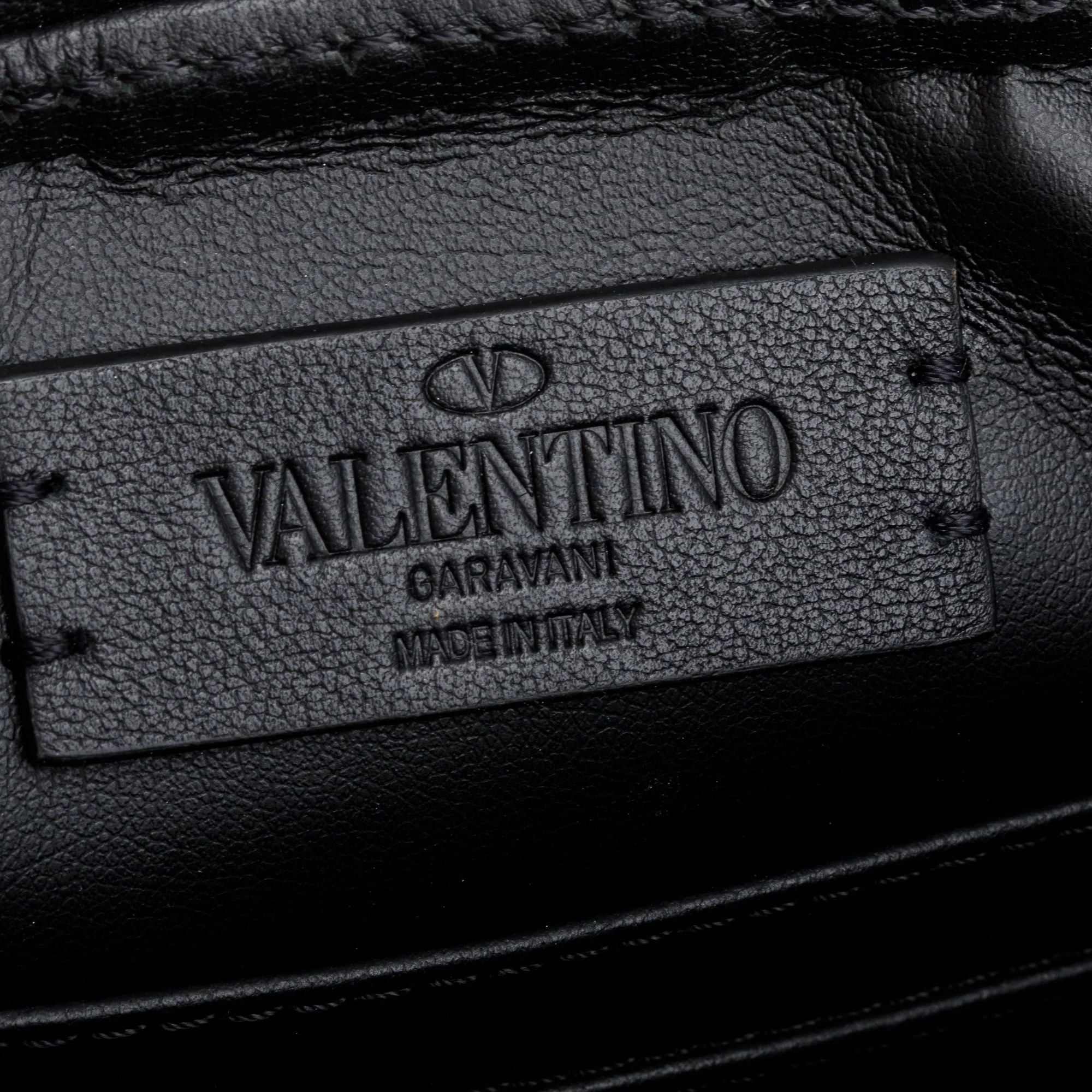 Valentino Black Nylon Leather Trimmed Vlogo Signature Small Belt Bag - Image 4