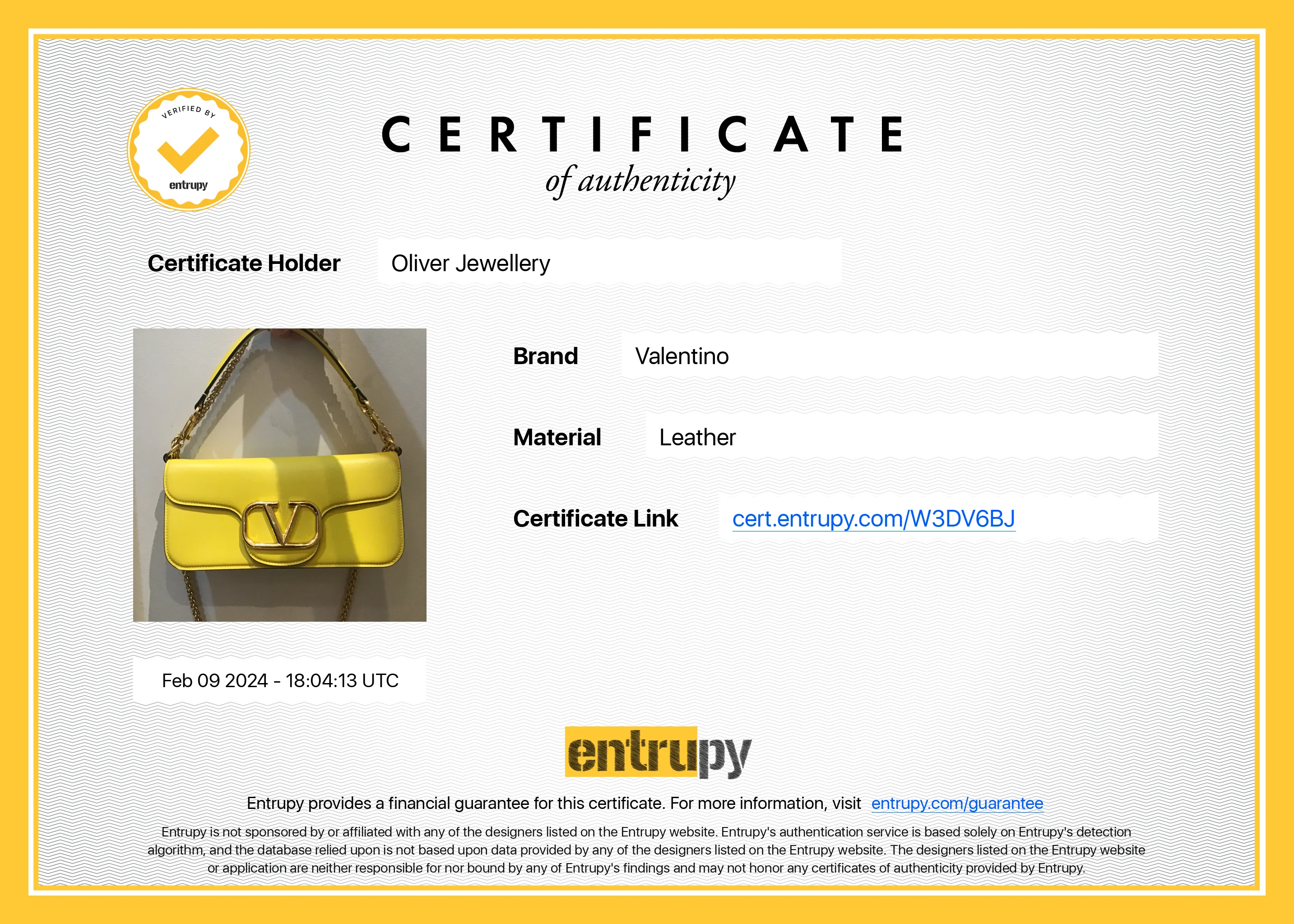 Valentino Yellow Calfskin Leather Vlogo Loco Shoulder Bag - Image 13